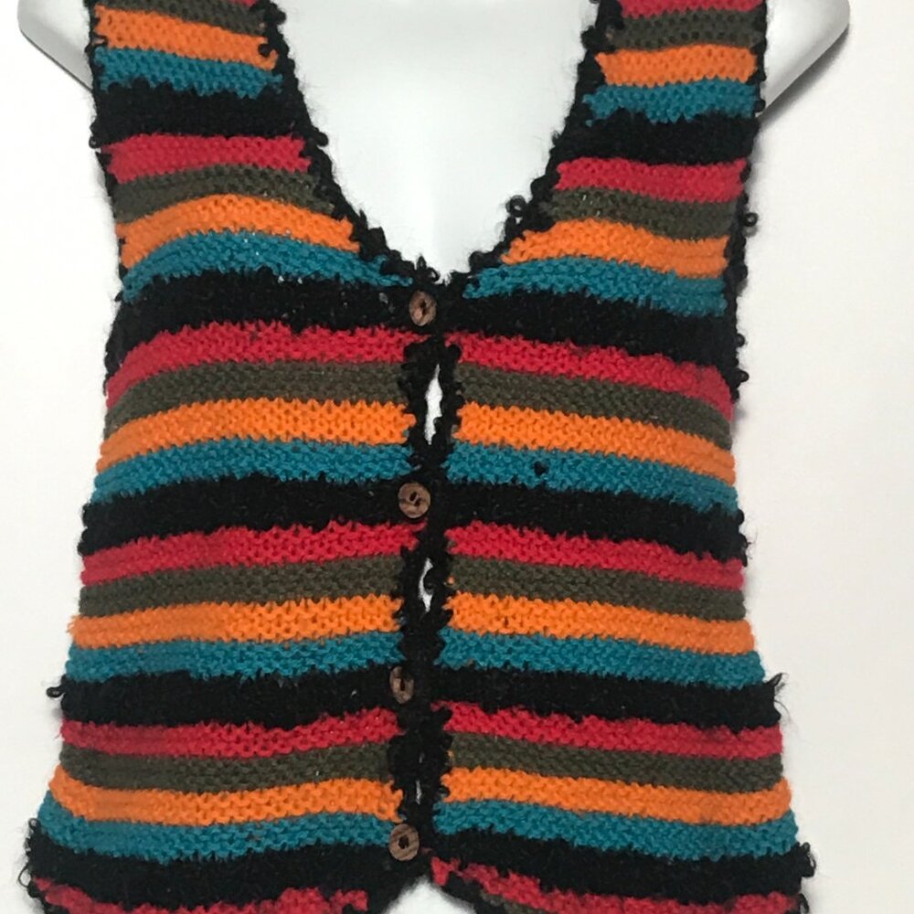 Vintage Sax Fifth Ave Wool Button Up Vest